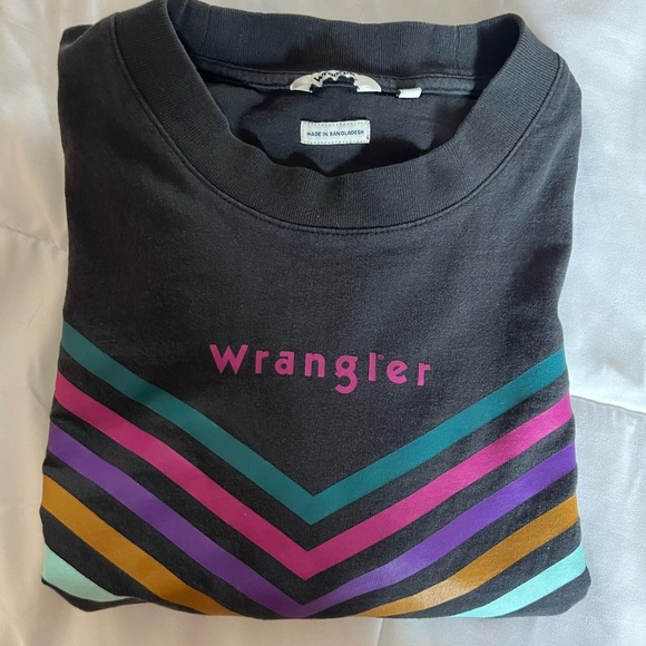 Wrangler Rainbow Stripe Tee, Size XS - Picture 5 of 5